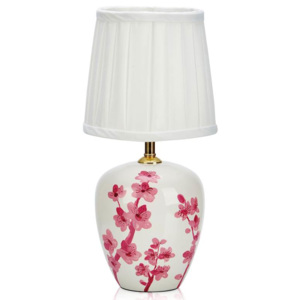 Stolní lampa růžová/bílá 605877