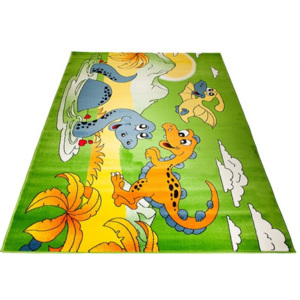 Kusový koberec dětský J0020 - Dinosauři-200x290 cm