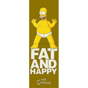Plakát - Simpsons fat and happy (2)