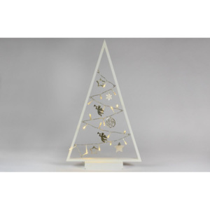 Nexos 57415 Světelná dekorace bílá - Vánoce - 20 LED teple bílá