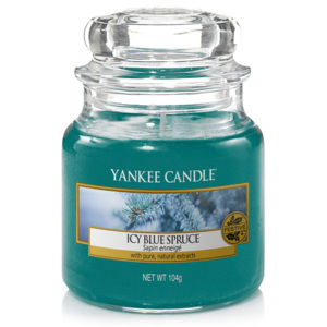 Yankee Candle – vonná svíčka Icy Blue Spruce, malá 104 g