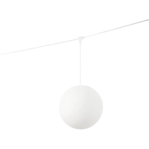 Traddel Oh!-C2, bílé svítidlo pro lankový systém Mono, 8W LED 3000K, prům.28cm