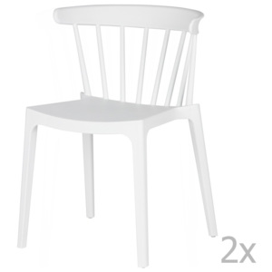 Sada 2 bílých židlí WOOOD Bliss