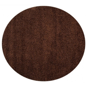 Exkluzivní kusový koberec SHAGGY LOCANA kulatý L0350-KR-průměr 100 cm