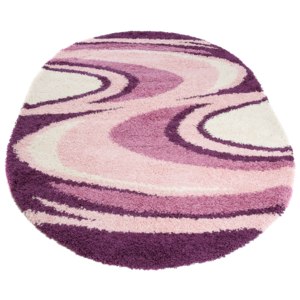 Exkluzivní kusový koberec SHAGGY LOCANA oválný OVL0410-140x190 cm