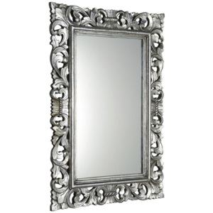 SCULE zrcadlo v rámu, 80x120cm, stříbrná IN308