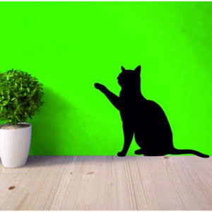 Samolepka na zeď - Kočka (Rozměr: 50x40 cm)