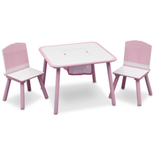 Dětský stůl s židlemi růžový Varianta: růžový TT89513GN