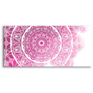 Obraz růžová mandala (150x70 cm) - InSmile ®