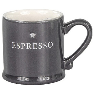 Hrníček na espresso Bastion Collections černý keramika 5,5x5cm 80ml