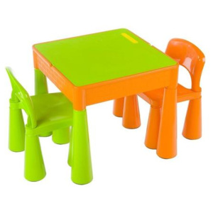 Tega dětská sada stoleček a 2 židličky - zelená