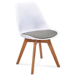 Židle FILA bílá šedá barva (FIO2/bs/b)