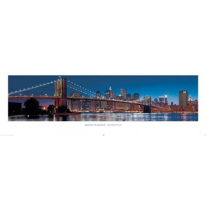 Plakát - New York Brooklyn Bridge (1)