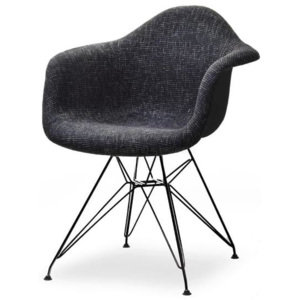 Jídelní židle TAMPA glamour černá, černá