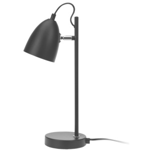 Kovová stolní lampička stojací na stůl 37cm - barva černá