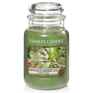 Yankee Candle – vonná svíčka Snow Dusted Bayberry Leaf, velká 623 g