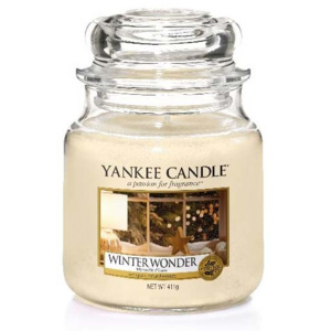 Yankee Candle - Winter Wonder 411g (Okouzlující zimní kombinace šampaňského a citrusů, vanilky a stříbrné balzámové jedle. Elegantní jemná vůně.)
