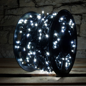 DecoLED LED světelný řetěz - 100m, ledově bílá, 600 diod