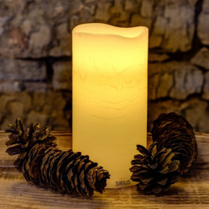 LED vosková svíčka, mandlová, 15 cm