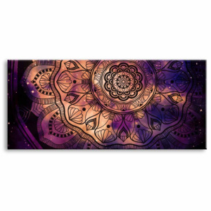 Obraz Ultra violet mandala (150x70 cm) - InSmile ®