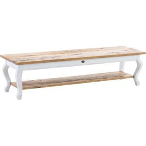 BHM Germany Dřevěný konferenční stolek Martan, 165 cm Barva: dřevo / bílá