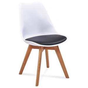 Židle FILA černé a bílé barvy (FIO2/bc/b)