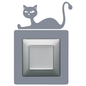 Samolepka na vypínač - Kočka