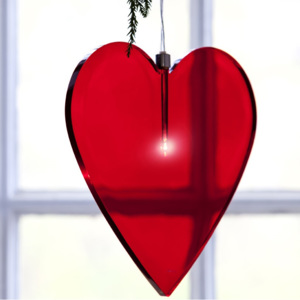 SIRIUS LED světelné srdce Emma - červené