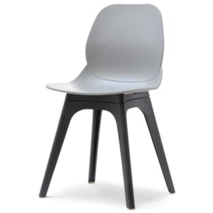 Medo Jídelní židle LEAF DSX šedá - černá