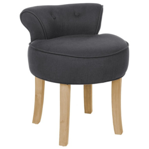 Židle, taburet, stolička, stolička s opěradlem, barva tmavě šedá