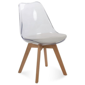 Židle FILA transparentní barvy (FIO/t/b)