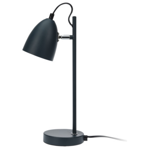 Kovová stolní lampička stojací na stůl 37cm - barva šedá