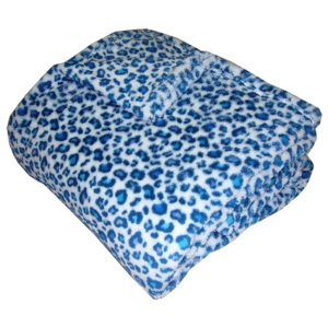Dadka Super soft deka Safari Gepard modrý 150x100 cm