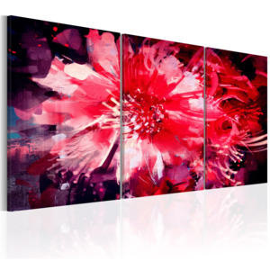 Karmínové květy (120x60 cm) - Murando DeLuxe