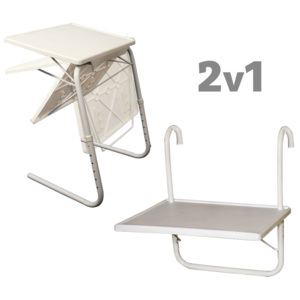 HomeLife Závěsný balkonový stolek 52 x 40 cm