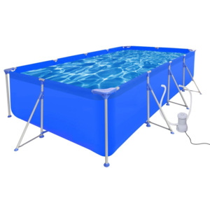 Nadzemní bazén s filtračním čerpadlem 394 x 207 x 80 cm