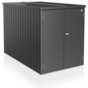 Multifunkční úložný prostorný box Minigaráž (tmavě šedá metalíza)
