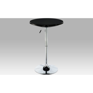 Barový stůl, černá / chrom AUB-5010 BK Art