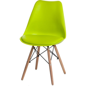 Mørtens Furniture Jídelní židle s dřevěnou podnoží Norby Barva: Modrá
