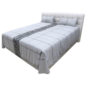 MONTECARLO manželská postel 180, bílá/šedá