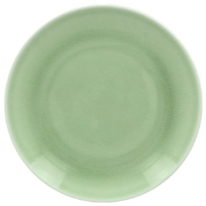 VINTAGE talíř mělký pr. 24 cm, zelený