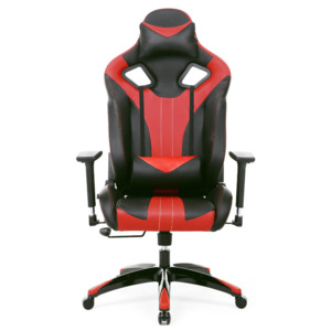 Herní židle k PC Sracer S5 s područkami nosnost 140 kg černá-červená