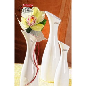Paramit Váza bílá 20 cm Soffi