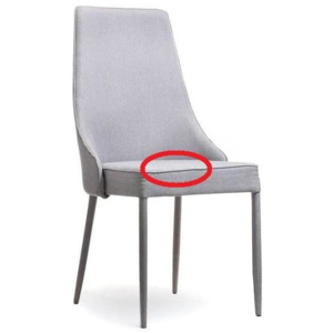 Výprodej Čalouněná jídelní židle LAZO šedá II. jakost