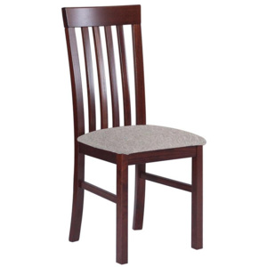 Židle Figaro II, 016-drevo wenge, 016-potah 29 - ekokůže hnědý - NE 18 MIRJAN