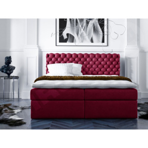 Kontinentální postel Derro, Rozměr postele: 180x200, Barva:: Gloss velvet 1213