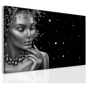 Obraz žena stříbrné odstíny (100x60 cm) - InSmile ®