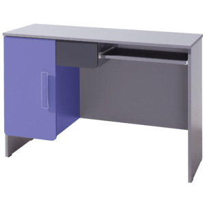 Psací stůl Dido DI12 L BIURKO, 008-barva šedá popelavá / grafit + fialová MIRJAN 5902928067187