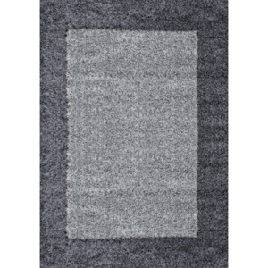 Ayyildiz Kusový koberec Shaggy Life 1503 šedý vysoký vlas 060x110 cm