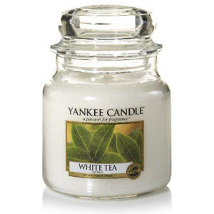 Vonná svíčka Yankee Candle White Tea classic střední 411g/90hod